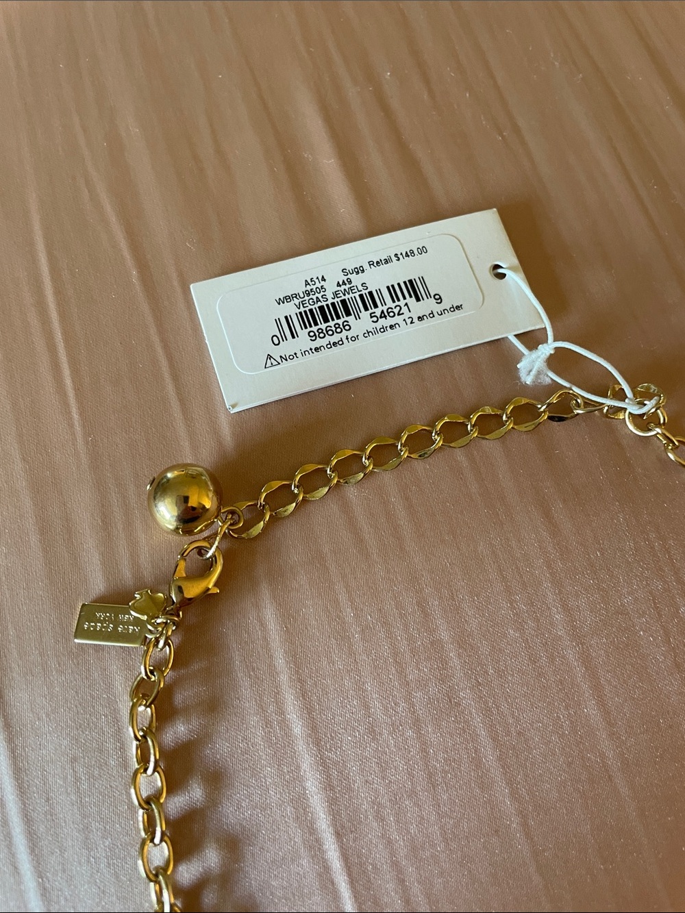 AUTHENTIC Kate Spade New York VEGAS JEWELS NECKLACE mint green $148 NWT - Picture 7 of 10